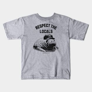 Respect the Locals - Manatee Kids T-Shirt